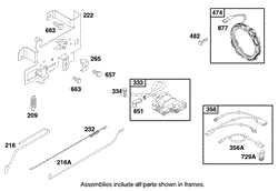 ENGINE BRIGGS &amp; STRATTON MODEL 28N707-1131-E1(3)