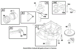 ENGINE BRIGGS &amp; STRATTON MODEL 28N707-1131-E1(4)