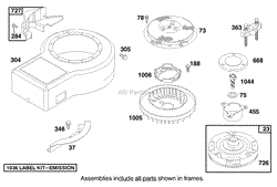 ENGINE BRIGGS &amp; STRATTON MODEL 28N707-1131-E1(5)