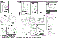 ENGINE BRIGGS &amp; STRATTON MODEL 28N707-1131-E1(6)