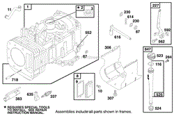 ENGINE BRIGGS &amp; STRATTON MODEL 28N707-1131-E1(7)