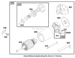 ENGINE BRIGGS &amp; STRATTON MODEL 28N707-1131-E1(8)