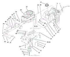 ENGINE &amp; GAS TANK ASSEMBLY