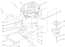 ENGINE, MUFFLER &amp; PTO ASSEMBLY