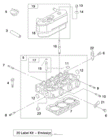 ENGINE ASSEMBLY (SERIAL NO. 99000001-9900130)(MODEL 735(2)