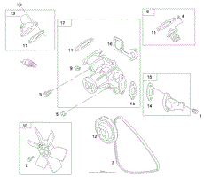 ENGINE ASSEMBLY (SERIAL NO. 99000001-9900130)(MODEL 735(4)