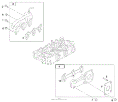 ENGINE ASSEMBLY (SERIAL NO. 99000001 &amp; UP)(MODEL 73552) ENGINE ASSEMBLY (SERIAL NO. 99001001 &amp; UP)(MODEL 735(5)