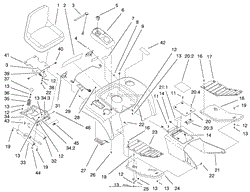 FENDER, FOOTREST &amp; SEAT ASSEMBLY