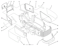 GRILL &amp; SIDE PANELS ASSEMBLY