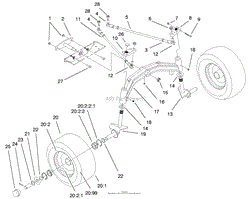 TIE RODS, SPINDLE, &amp; FRONT AXLE ASSEMBLY