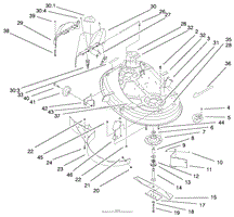 38&quot; DECK COMPONENTS ASSEMBLY