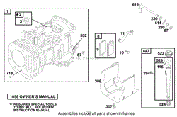 ENGINE BRIGGS &amp; STRATTON MODEL 28Q777-0690-E1(9)