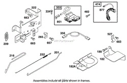 ENGINE BRIGGS &amp; STRATTON MODEL 28M707-1182-E1(9)