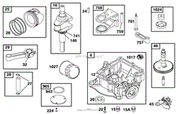 ENGINE BRIGGS &amp; STRATTON MODEL 28Q777-0690-E1(3)