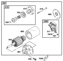 ENGINE BRIGGS &amp; STRATTON MODEL 28Q777-0690-E1(7)