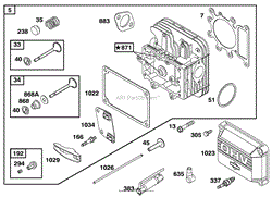 ENGINE BRIGGS &amp; STRATTON MODEL 28Q777-0690-E1(9)