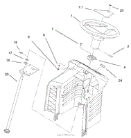 FIXED STEERING ASSEMBLY