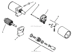 STARTING SYSTEM ASSEMBLY ASSEMBLY KOHLER MODELS CV460S-26505 AND CV460S-26506