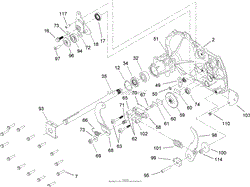 SIDE HOUSING AND BEARING ASSEMBLY TRANSAXLE NO. 104-1760