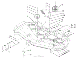 52IN DECK BELT DRIVE AND LIFT ASSEMBLY