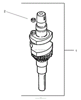 CRANKSHAFT ASSEMBLY KOHLER CV 490S-27503