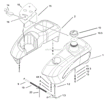 FUEL TANK AND CONTROL POD ASSEMBLY