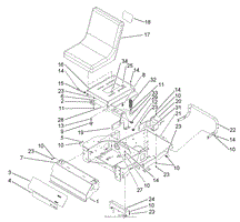 MAIN FRAME AND SEAT ASSEMBLY