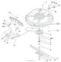 32IN DECK AND BAFFLE ASSEMBLY