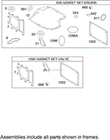 GASKET ASSEMBLY BRIGGS AND STRATTON 219907-0170-E1