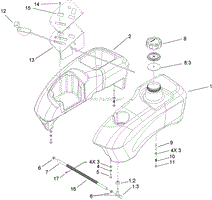 FUEL TANK AND CONTROL ASSEMBLY