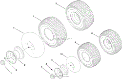 FRONT AND REAR WHEEL ASSEMBLY