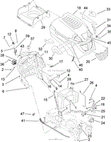 FUEL TANK AND HOOD ASSEMBLY