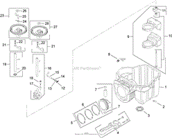 CRANKCASE ASSEMBLY KOHLER SV600-0018