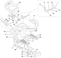 SEAT AND FENDER ASSEMBLY