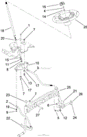 STEERING SHAFT AND FRONT AXLE ASSEMBLY