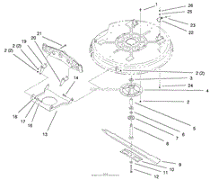 32 INCH DECK COMPONENT ASSEMBLY