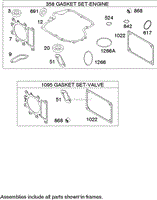 GASKET ASSEMBLY BRIGGS AND STRATTON 21A907-0169-E1