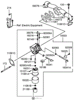 CARBURETOR ASSEMBLY KAWASAKI FH541V-BS50-R