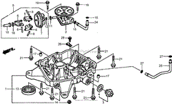 OIL PAN ASSEMBLY HONDA GXV530 EXA2LB