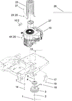 ENGINE AND CLUTCH ASSEMBLY