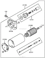 STARTER ASSEMBLY KAWASAKI FH580V-CS13-R