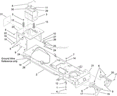 FRAME AND BATTERY ASSEMBLY