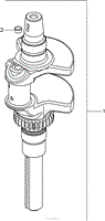 CRANKSHAFT ASSEMBLY KOHLER SV720-0029