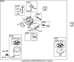 CARBURETOR ASSEMBLY (NIKKI) BRIGGS AND STRATTON 31A707-0116-E1