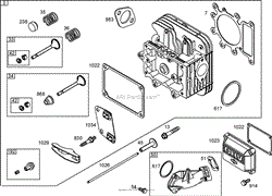 CYLINDER HEAD ASSEMBLY BRIGGS AND STRATTON 31A707-0116-E1