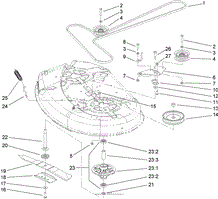 SPINDLE AND BELT DRIVE ASSEMBLY