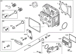 CYLINDER HEAD ASSEMBLY BRIGGS AND STRATTON 31P777-0125-E1