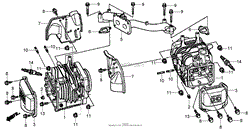 CYLINDER ASSEMBLY HONDA GXV530 EXA2