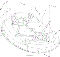 42 INCH DECK ASSEMBLY NO. 110-6831