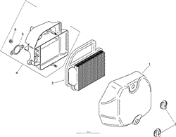 AIR INTAKE AND FILTRATION ASSEMBLY KOHLER SV610-0020